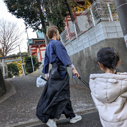 街・クリーン親子